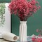 White Ceramic Flower Vase – Modern Minimalist Farmhouse Décor, 9.5" H x 3.9" W, Cute Decorative Centerpiece for Tulips, Pampas Grass & Table or Bathroom Shelf Styling